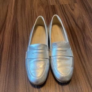 Silver Cole Haan Loafers